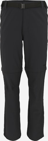 CMP Regular Outdoor Pants in Black: front