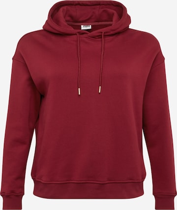 Urban Classics Sweatshirt in Red: front