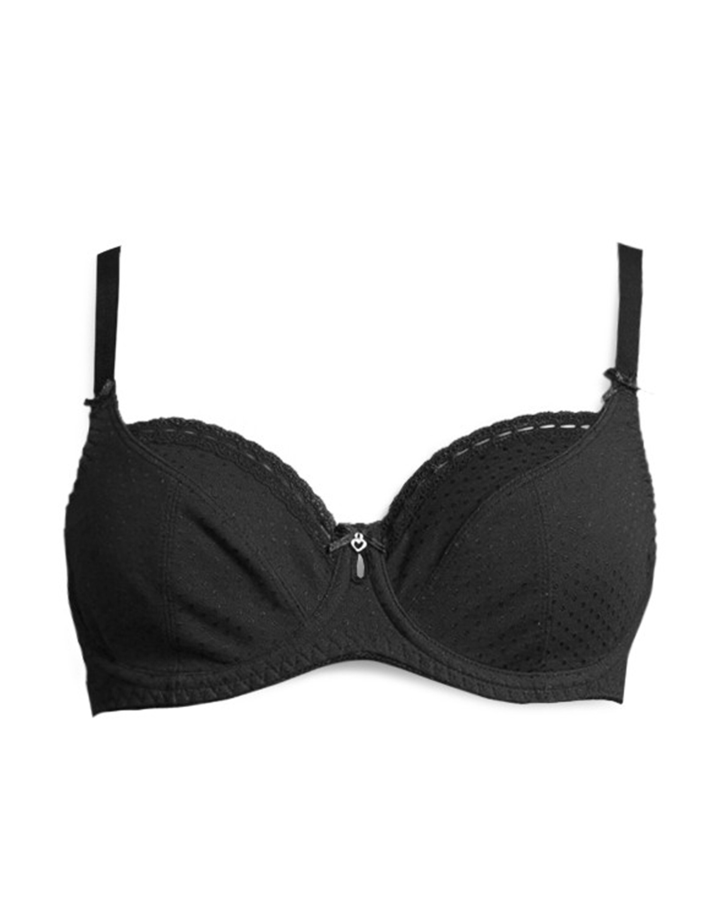 juoda PETITE FLEUR Marškinėliai Liemenėlė: priekis