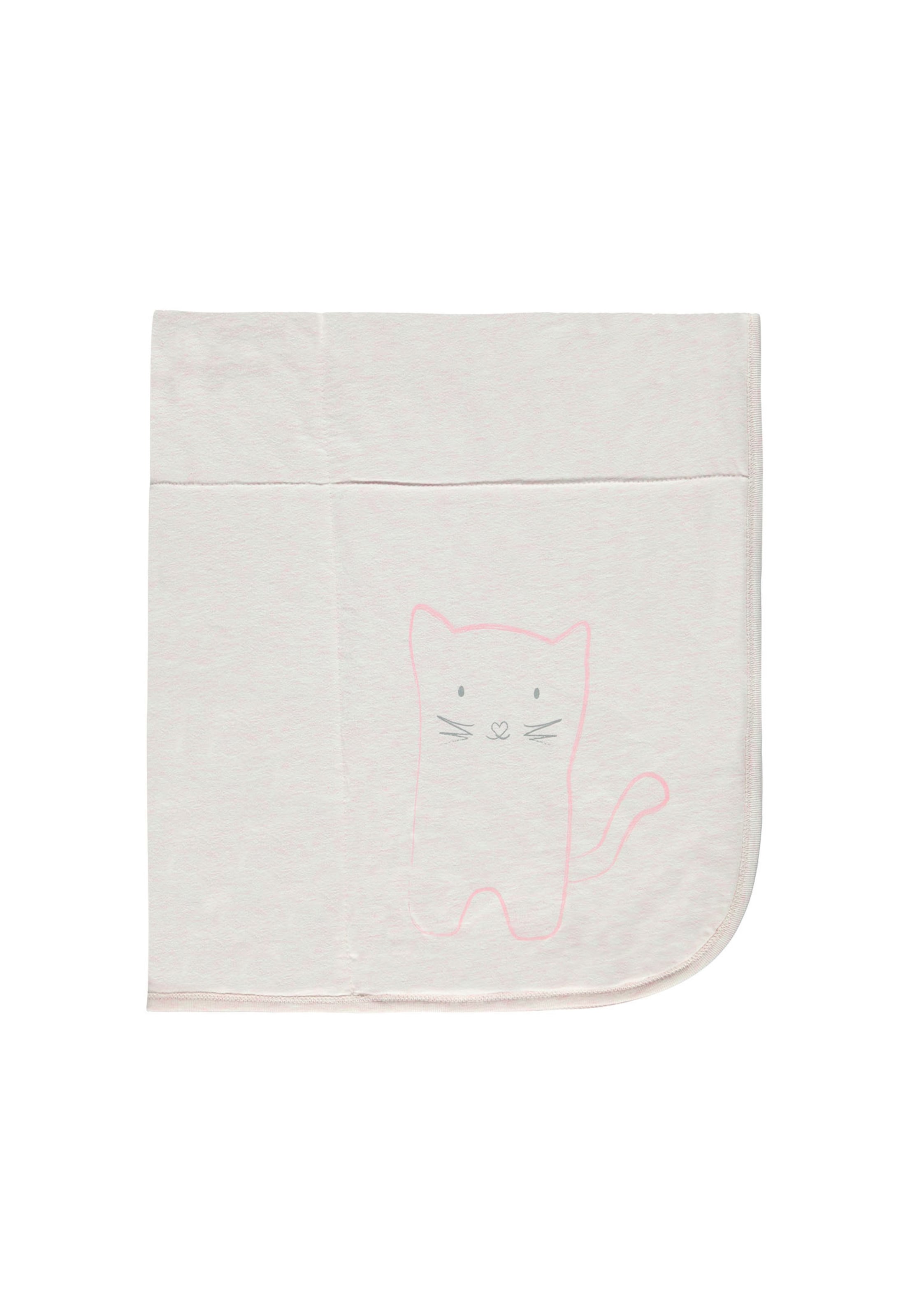 KANZ Baby Blanket in White: front