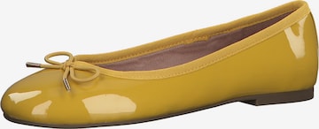 Ballerines TAMARIS en jaune : devant