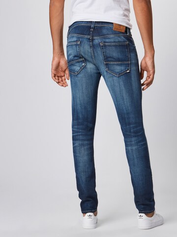Slimfit Jeans 'Glenn' de la JACK & JONES pe albastru: spate