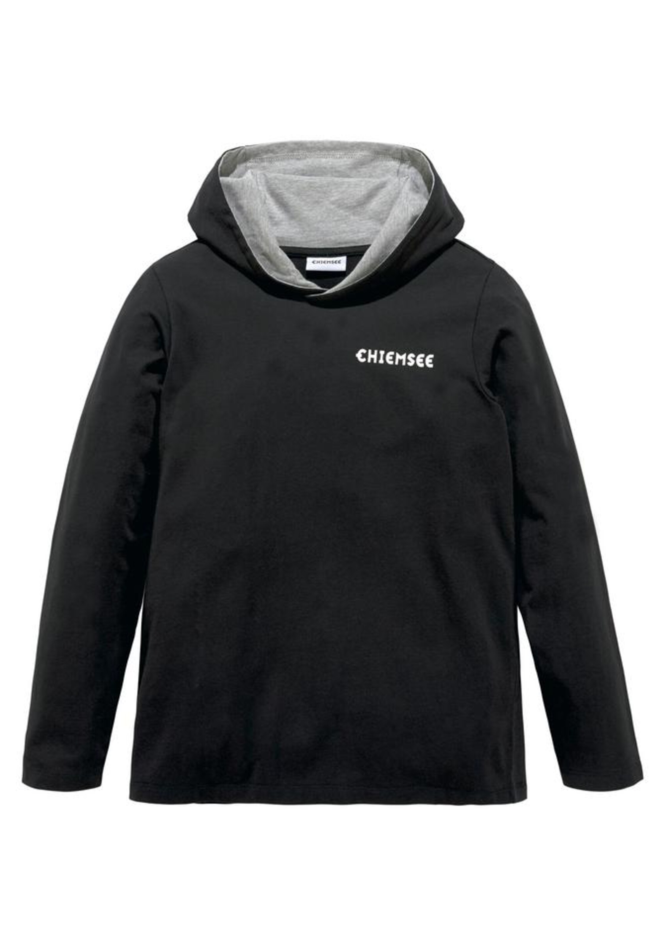CHIEMSEE Chiemsee LM Kapuzenshirt in Schwarz: Vorderseite