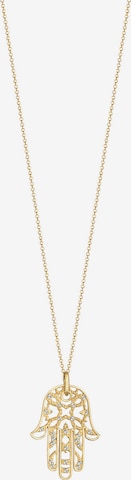 ELLI PREMIUM Ketting 'Hamsa Hand' in Goud: voorkant