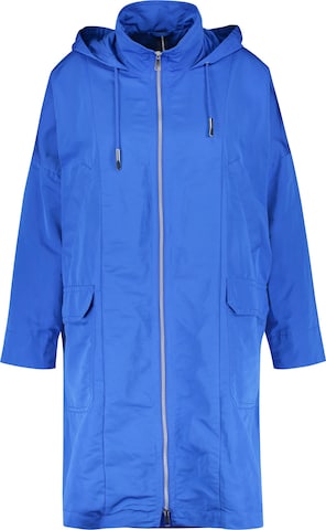 SAMOON Winter Coat in Blue: front