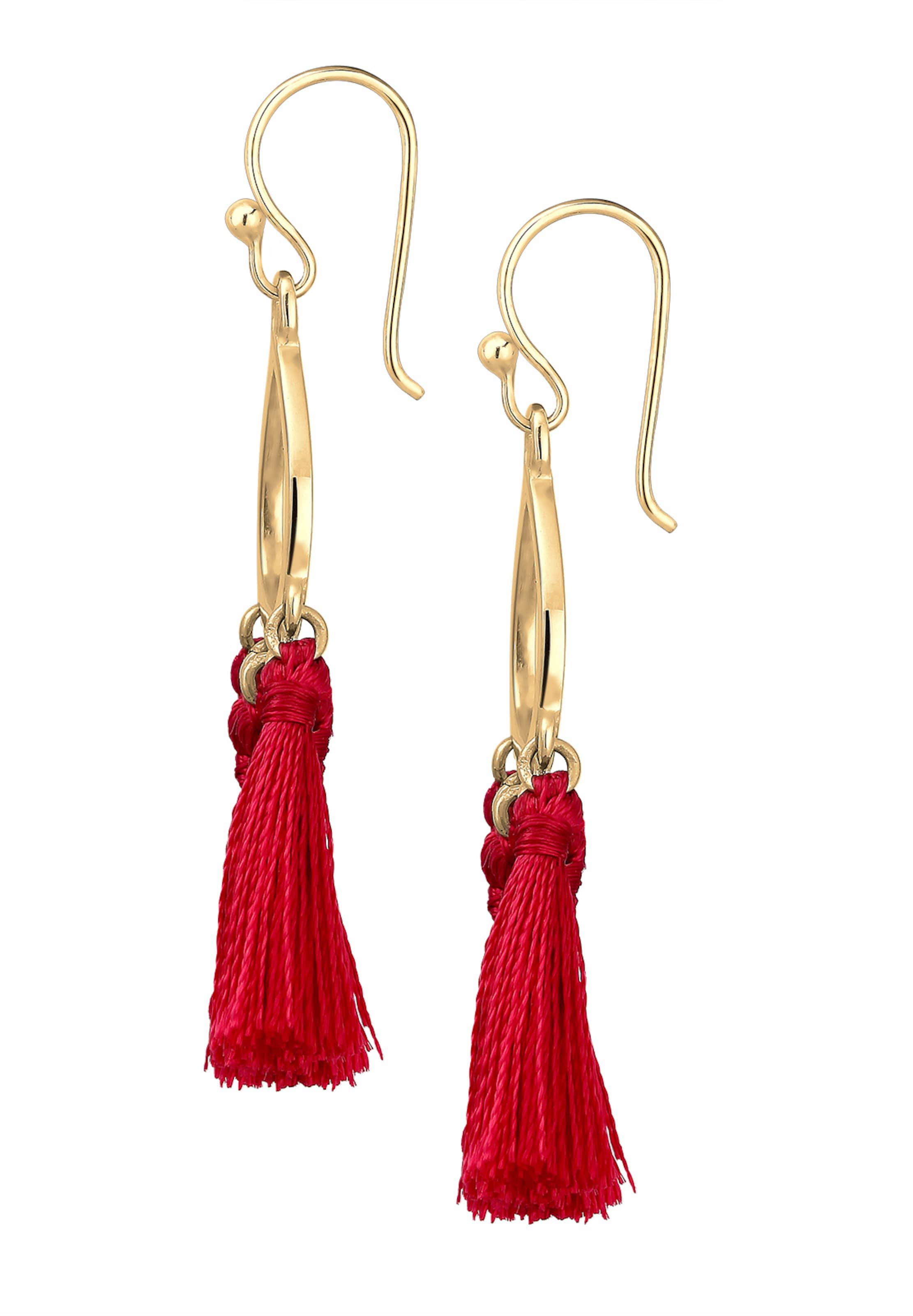 ELLI Ohrringe 'Boho' in Rot