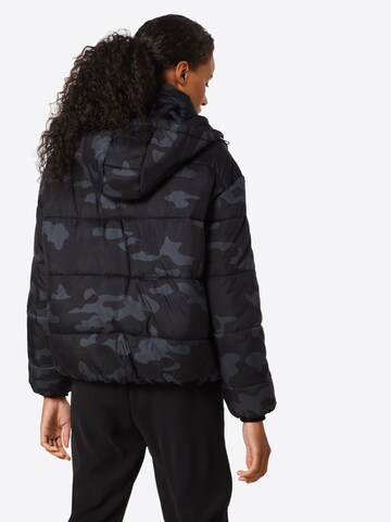 Urban Classics Winter Jacket in Black: back