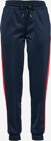 Urban Classics Tapered Pants 'Cuff Track' in Blue: front