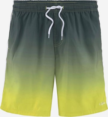 BUFFALO Loosefit Zwemshorts in Geel: voorkant