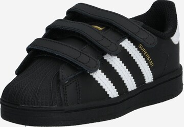 ADIDAS ORIGINALS - Sapatilhas 'Superstar' em preto: frente