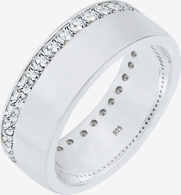 ELLI Ring 'Bandring' in Zilver: voorkant