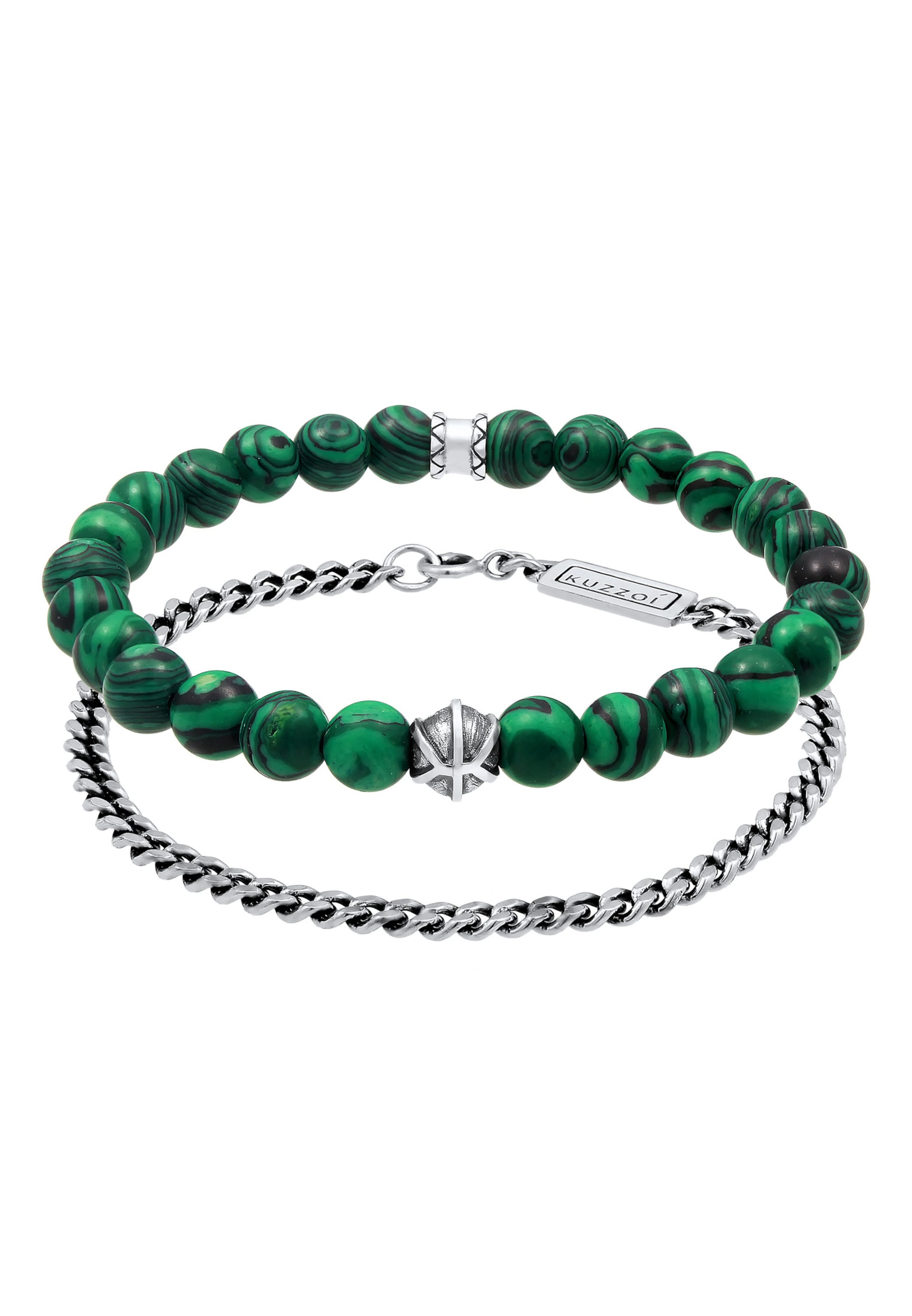 KUZZOI Βραχιόλι σε ασημί: μπροστά