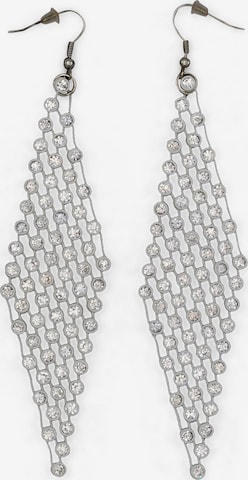 J. Jayz Earrings in Silver: front