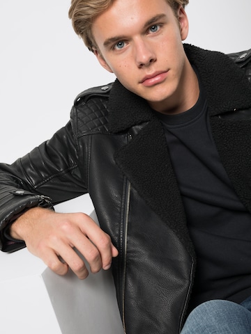 Veste mi-saison 'JORPISTOL PUNK JACKET' JACK & JONES en noir