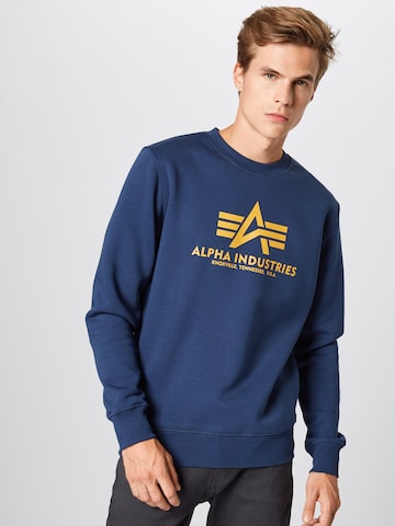 ALPHA INDUSTRIES Sweatshirt in Blue