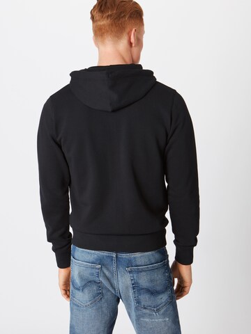 GANT Regular fit Sweat jacket in Black: back