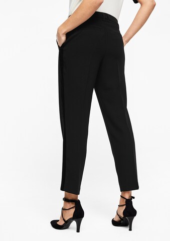 s.Oliver BLACK LABEL Regular Hose in Schwarz