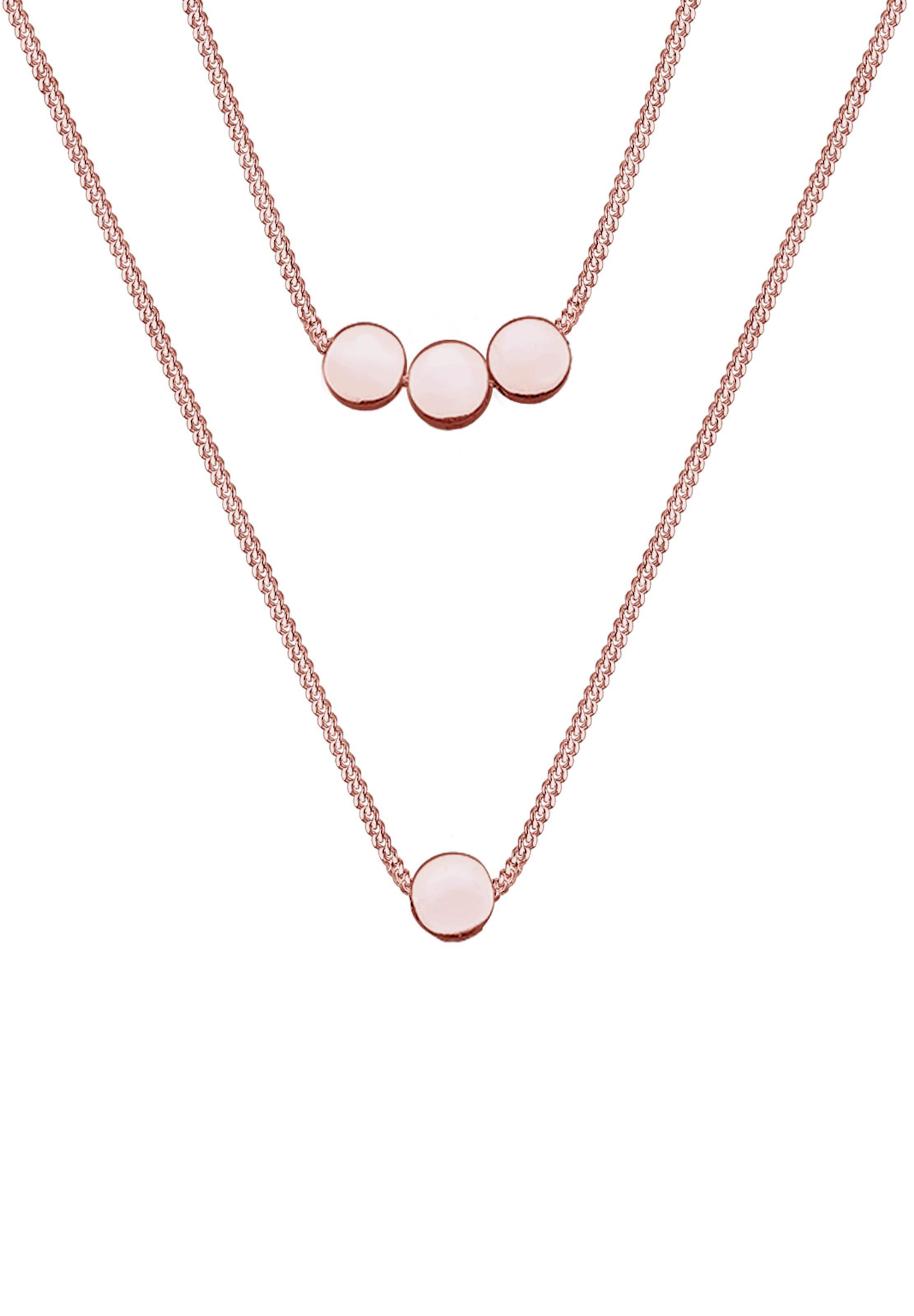 ELLI Necklace 'Kreise, Geo' in Gold: front
