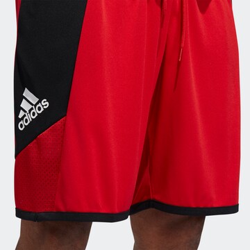 ADIDAS SPORTSWEAR Loosefit Sporthose 'Pro Madness' in Rot