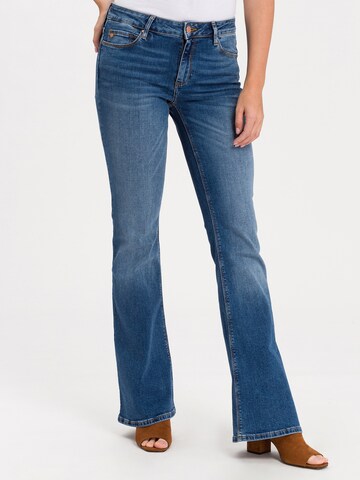 Cross Jeans Flared Jeans 'Faye' in Blue: front