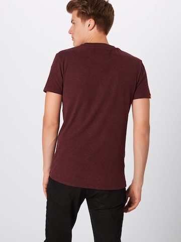 T-Shirt 'ORANGE LABEL VNTGE EMB TEE' Superdry en violet : derrière