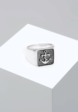 KUZZOI Ring Anker, Siegelring in Silber