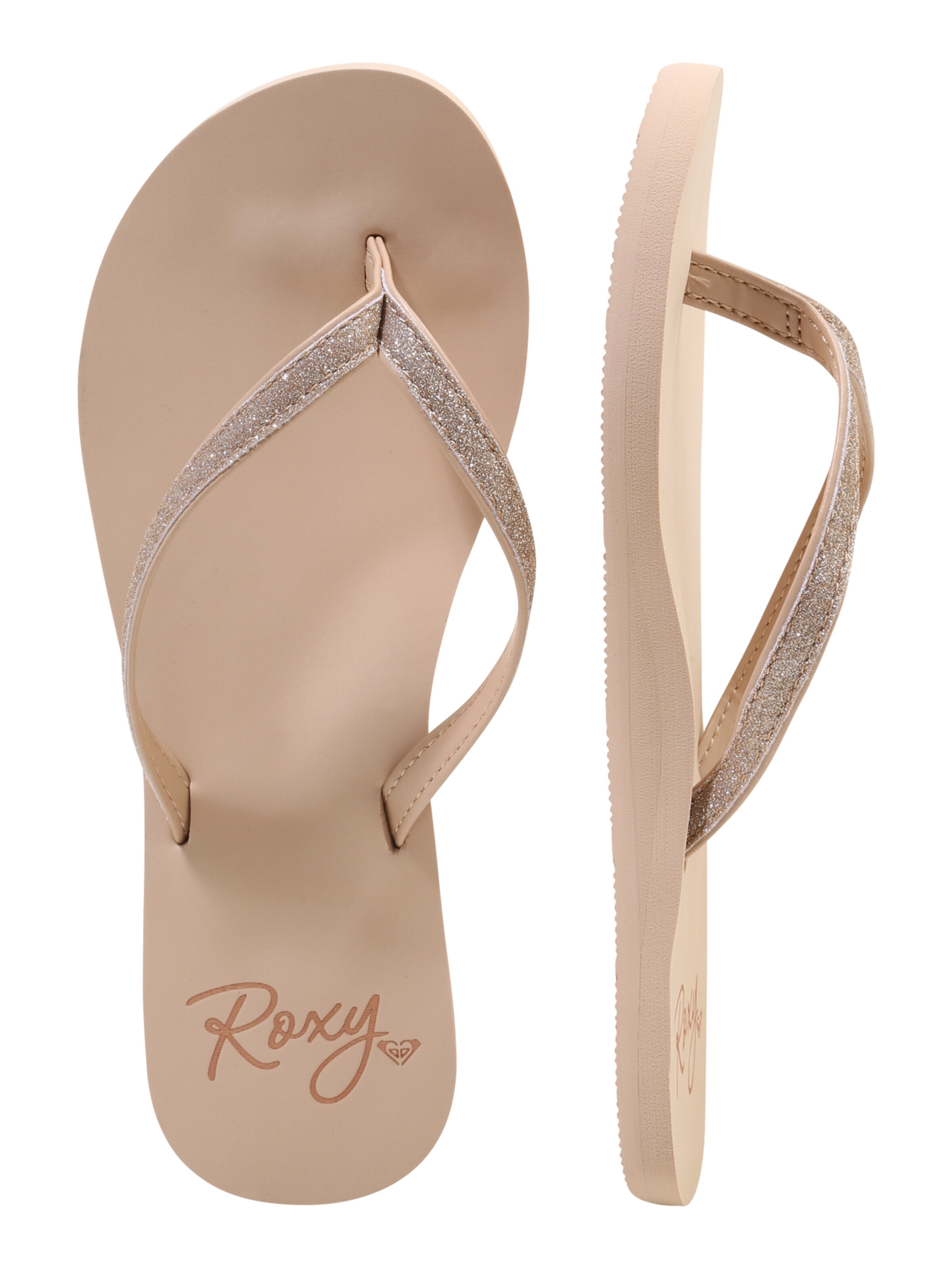 Tongs 'Napili II J' ROXY en rose : sur le côté