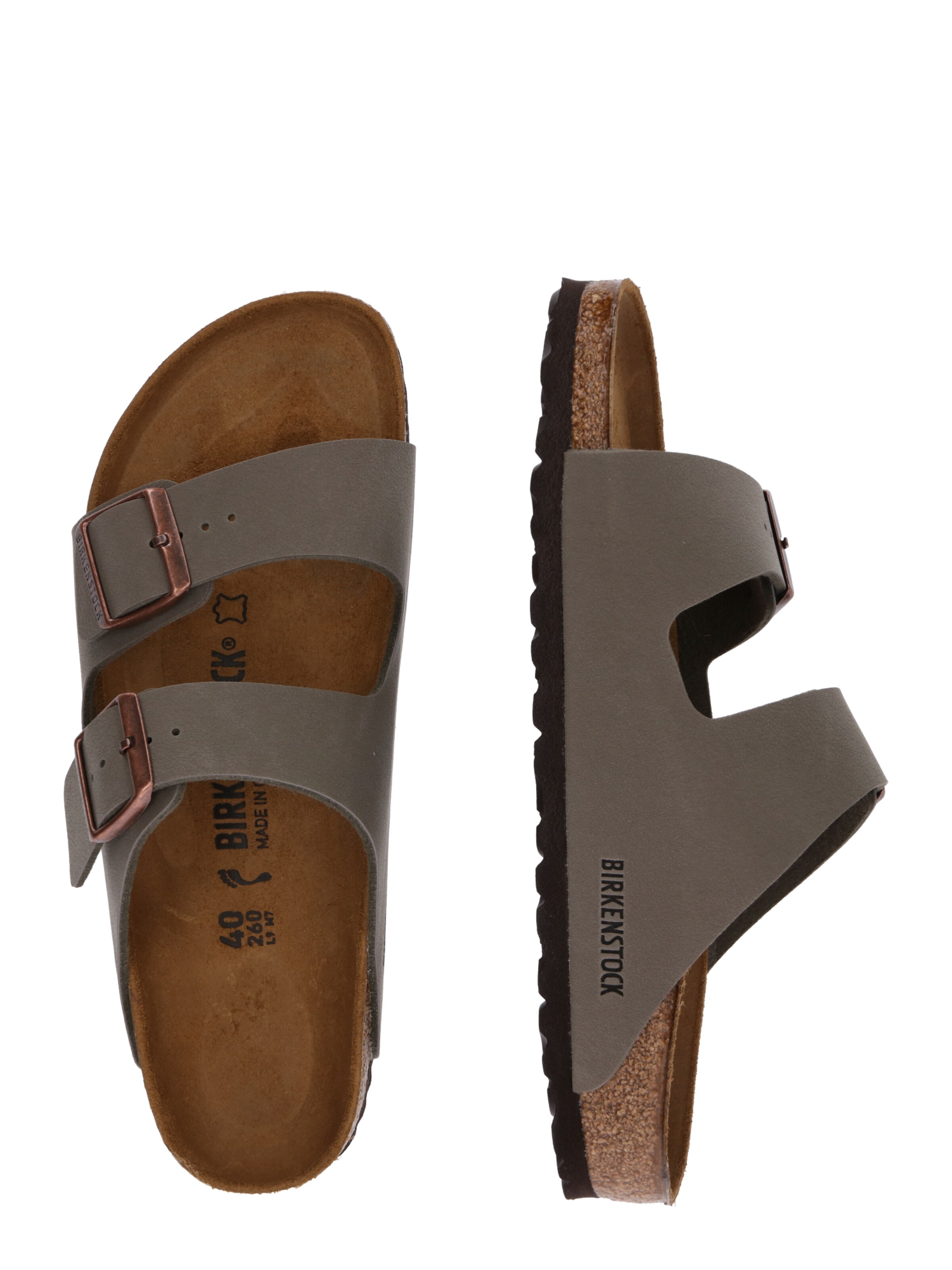 BIRKENSTOCK Pantofle 'Arizona' – šedá