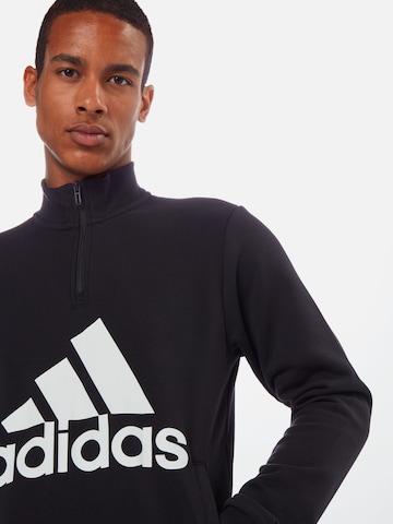 ADIDAS PERFORMANCE Sweatshirt 'M MH BOS 1/4 FT' in Schwarz