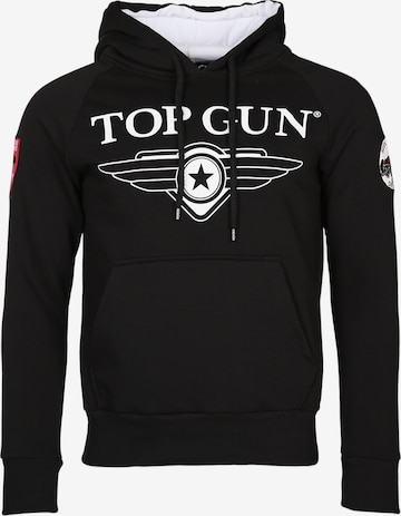 TOP GUN Sweatshirt 'Defender' in Black: front