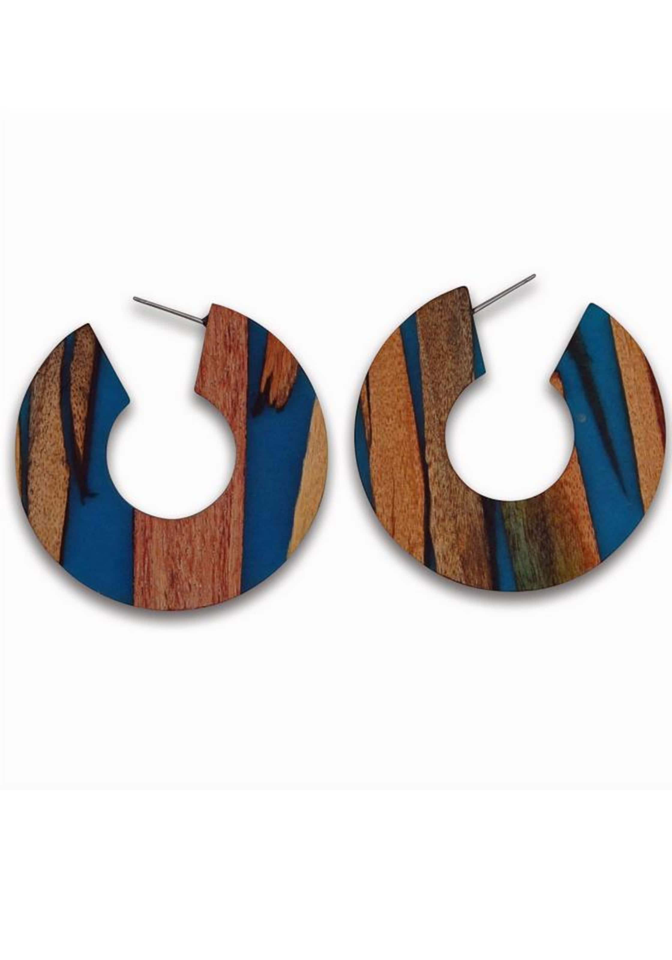 Boucles d'oreilles J. Jayz en mélange de couleurs : devant