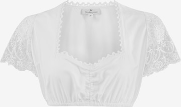 Camicia per costume tradizionale di STOCKERPOINT in bianco: frontale