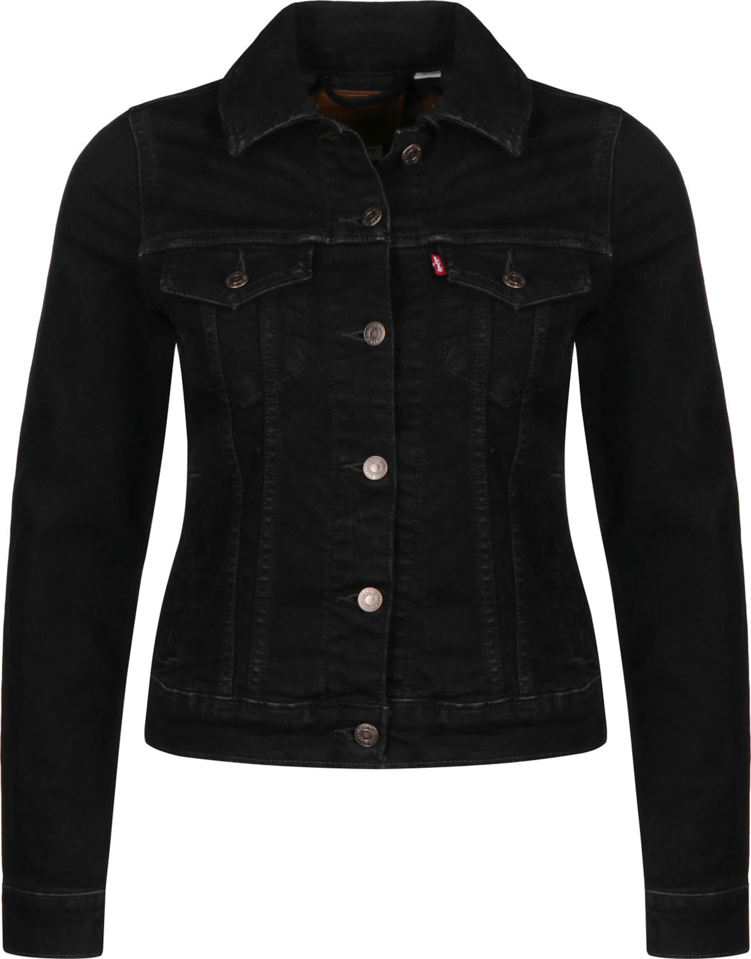 LEVI'S ® - Chaqueta de entretiempo 'The Original Trucker Jacket' en negro: frente