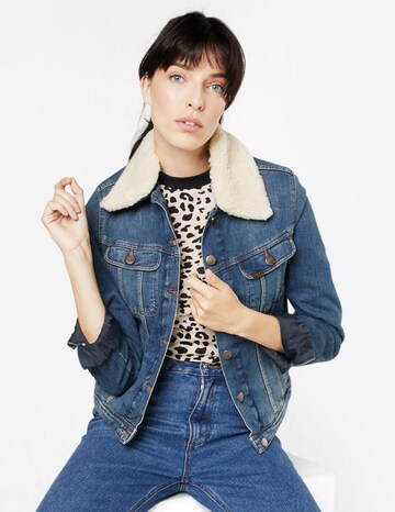 Lee Jeansjacke 'SHERPA RIDER' in Blau: Vorderseite