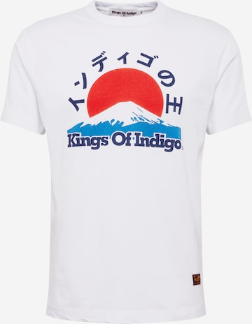 Kings Of Indigo Regular Fit Skjorte 'DARIUS' i hvit: forside