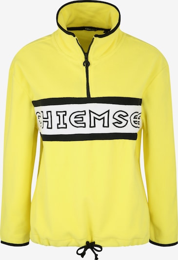 CHIEMSEE Спортен пуловер в жълто / черно / бяло, Преглед на продукта