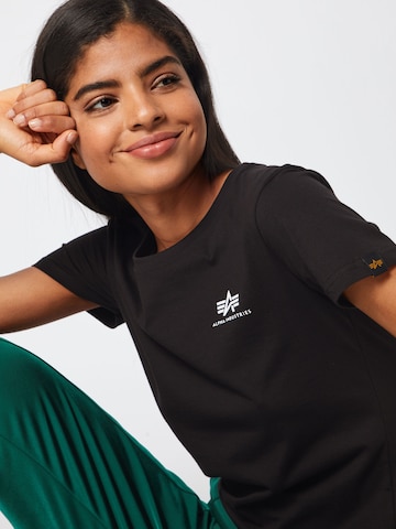 ALPHA INDUSTRIES Póló - fekete