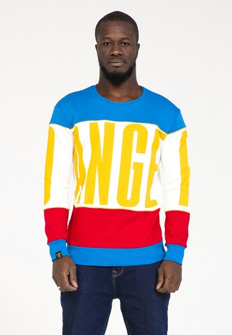 Pull-over PLUS EIGHTEEN en bleu : devant