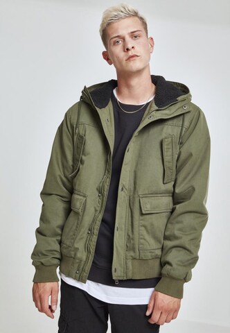 Veste mi-saison Urban Classics en vert : devant