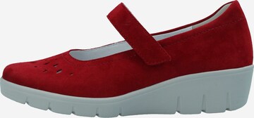 SEMLER Ballet Flats with Strap in Red