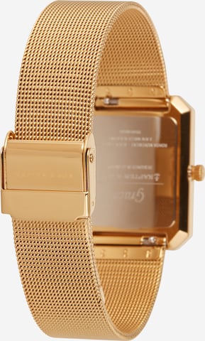 Montre à affichage analogique 'Grace Gold Mesh' Kapten & Son en or : derrière