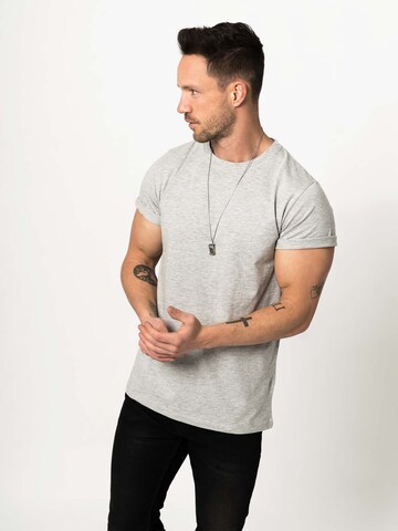 DAN FOX APPAREL Regular Fit Bluser & t-shirts 'Piet' i grå