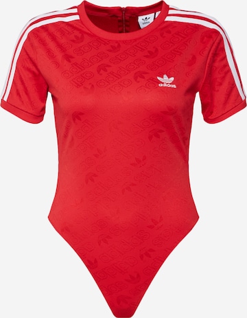 Body de sport ADIDAS ORIGINALS en rouge : devant