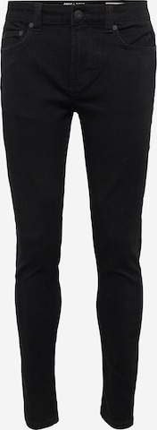 Only & Sons Skinny Jeans in Black: front