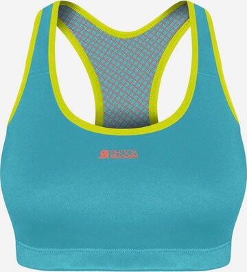 SHOCK ABSORBER Sports Bra in Blue: front