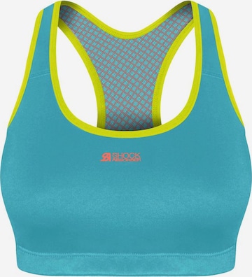 SHOCK ABSORBER Bralette Sports Bra in Blue: front