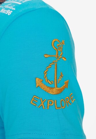 CIPO & BAXX Shirt in Blauw: voorkant