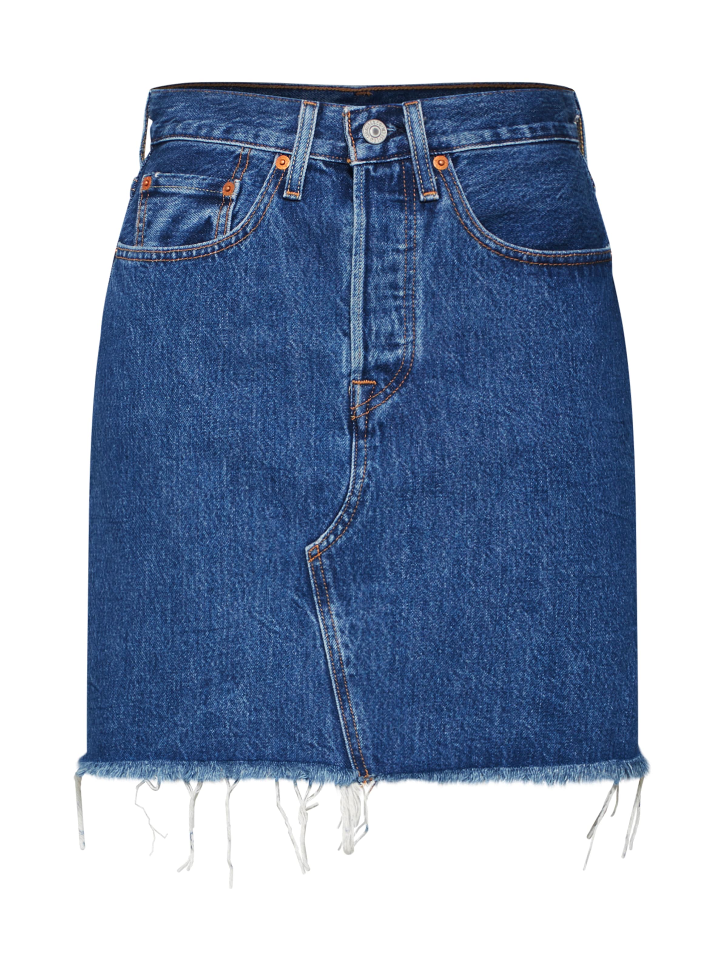 LEVI'S - Rok 'HR DECON ICONIC BF SKIRT' in de kleur Blauw denim