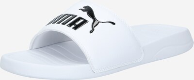 PUMA Claquettes / Tongs 'Popcat 20' en noir chiné / blanc, Vue avec produit