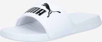 Claquettes / Tongs 'Popcat 20' PUMA en blanc : devant